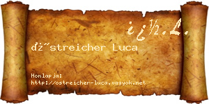 Östreicher Luca névjegykártya